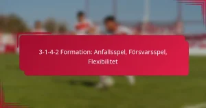 Read more about the article 3-1-4-2 Formation: Anfallsspel, Försvarsspel, Flexibilitet
