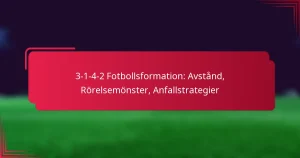 Read more about the article 3-1-4-2 Fotbollsformation: Avstånd, Rörelsemönster, Anfallstrategier