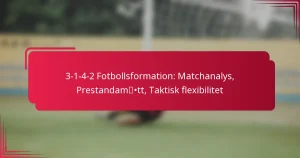 Read more about the article 3-1-4-2 Fotbollsformation: Matchanalys, Prestandamått, Taktisk flexibilitet