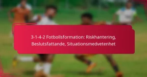 Read more about the article 3-1-4-2 Fotbollsformation: Riskhantering, Beslutsfattande, Situationsmedvetenhet