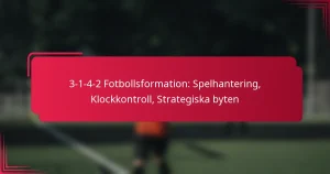 Read more about the article 3-1-4-2 Fotbollsformation: Spelhantering, Klockkontroll, Strategiska byten