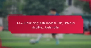 Read more about the article 3-1-4-2 Inriktning: Anfallande flöde, Defensiv stabilitet, Spelarroller