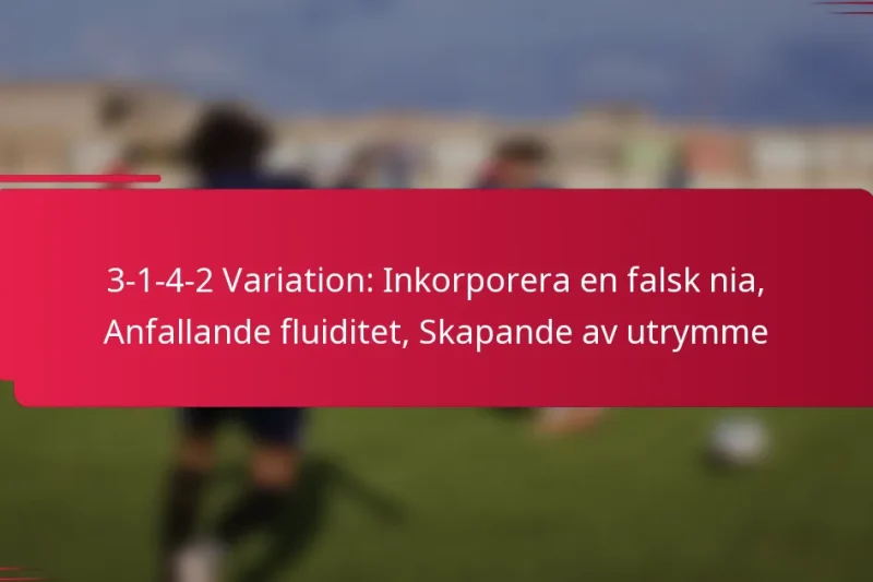 3-1-4-2 Variation: Inkorporera en falsk nia, Anfallande fluiditet, Skapande av utrymme