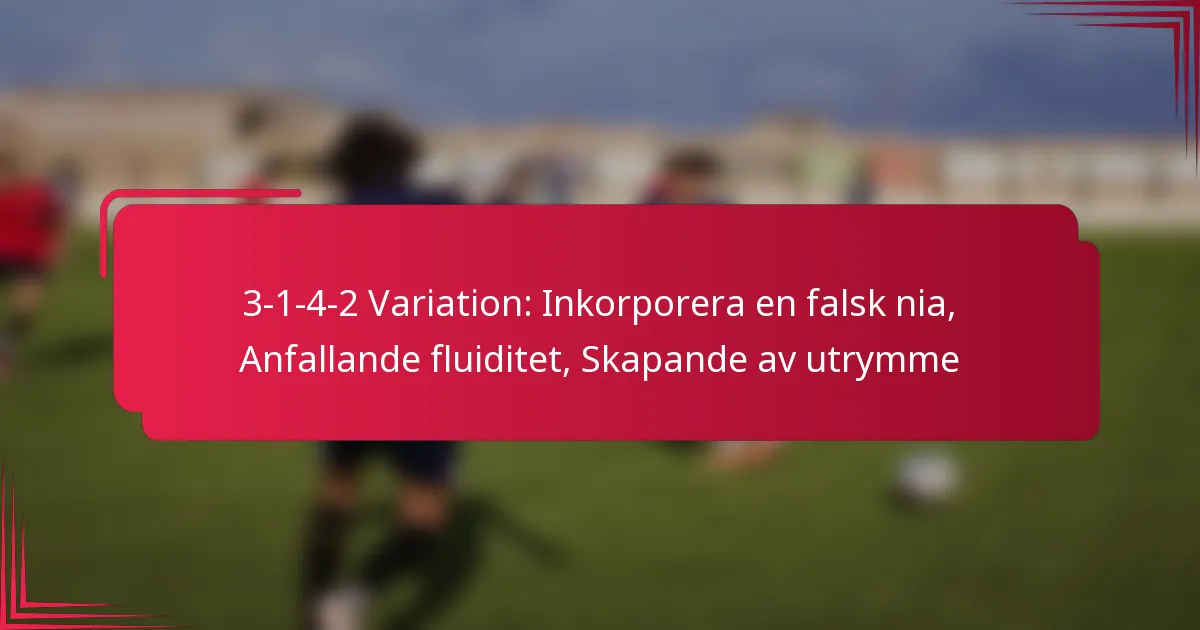 Read more about the article 3-1-4-2 Variation: Inkorporera en falsk nia, Anfallande fluiditet, Skapande av utrymme
