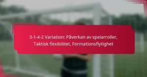 Read more about the article 3-1-4-2 Variation: Påverkan av spelarroller, Taktisk flexibilitet, Formationsflytighet
