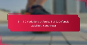 Read more about the article 3-1-4-2 Variation: Utforska 5-3-2, Defensiv stabilitet, Kontringar