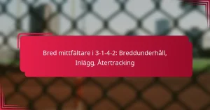 Read more about the article Bred mittfältare i 3-1-4-2: Breddunderhåll, Inlägg, Återtracking