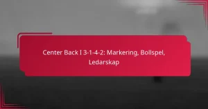 Read more about the article Center Back I 3-1-4-2: Markering, Bollspel, Ledarskap