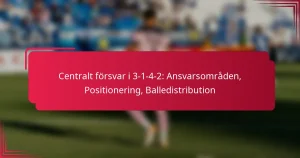 Read more about the article Centralt försvar i 3-1-4-2: Ansvarsområden, Positionering, Balledistribution