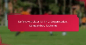 Read more about the article Defensiv struktur i 3-1-4-2: Organisation, Kompakthet, Täckning