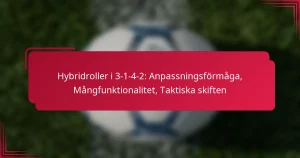 Read more about the article Hybridroller i 3-1-4-2: Anpassningsförmåga, Mångfunktionalitet, Taktiska skiften