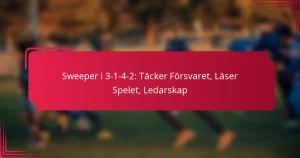 Read more about the article Sweeper i 3-1-4-2: Täcker Försvaret, Läser Spelet, Ledarskap
