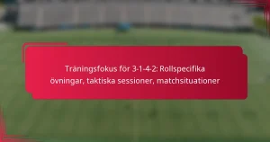 Read more about the article Träningsfokus för 3-1-4-2: Rollspecifika övningar, taktiska sessioner, matchsituationer