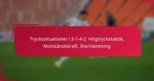 Read more about the article Tryckssituationer i 3-1-4-2: Högtryckstaktik, Motståndskraft, Återhämtning